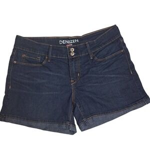 Levis Jean Shorts Women 6 Dark Wash‎ Denim Stretch Wide Waist Casual Summer
